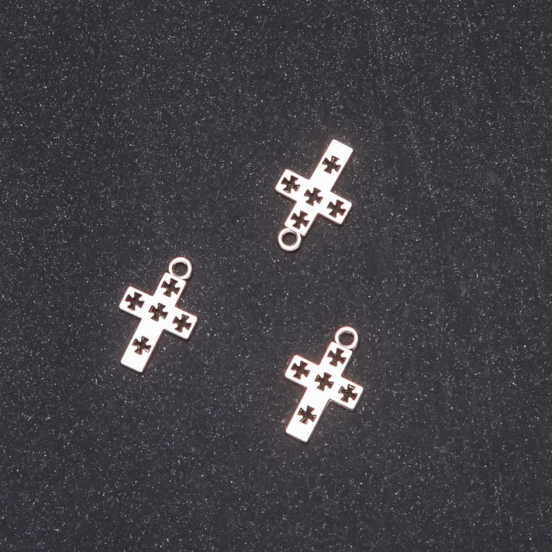 Pendant Finding Cross 17x10mm Packaging 20g +- 45pcs