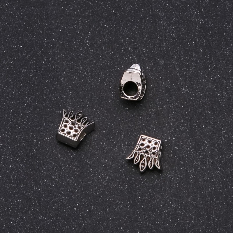 Pandora Bead Findings Crown 12×12mm, hole diameter 4.5 mm, packaged 20 g ±9 beads