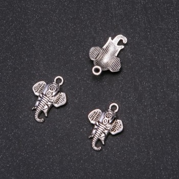 Pendant Finding Elephant 15×22mm packaged 20g +/- 16 pieces