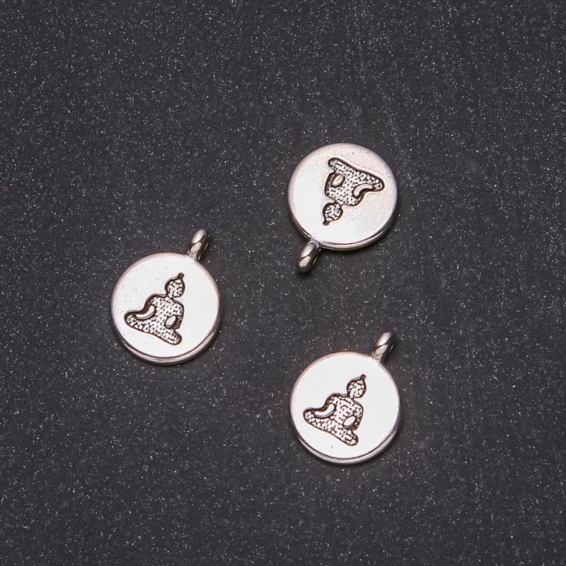 Pendant Finding Buddha 15x19mm packaging 20g +-11 pcs