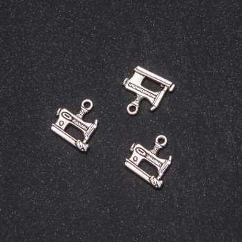 Findings Pendant Sewing Machine 14x15mm, pack 20g +/-19pcs