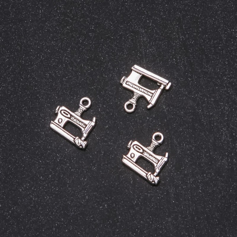 Findings Pendant Sewing Machine 14x15mm, pack 20g +/-19pcs