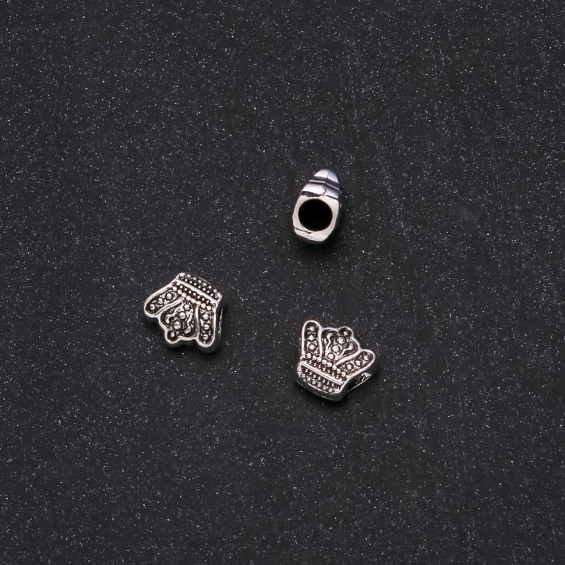 Pandora Bead Crown 10x12mm, hole diameter 4mm packaged 11 pcs +