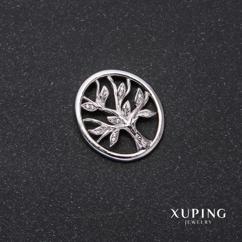 Xuping Pendant 'Tree' 25x22mm Rhodium