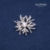 Brooch Xuping Winter Flower 40mm Rhodium
