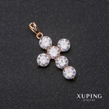 Xuping Cross Pendant 23x32x40mm Gold Plated 18k