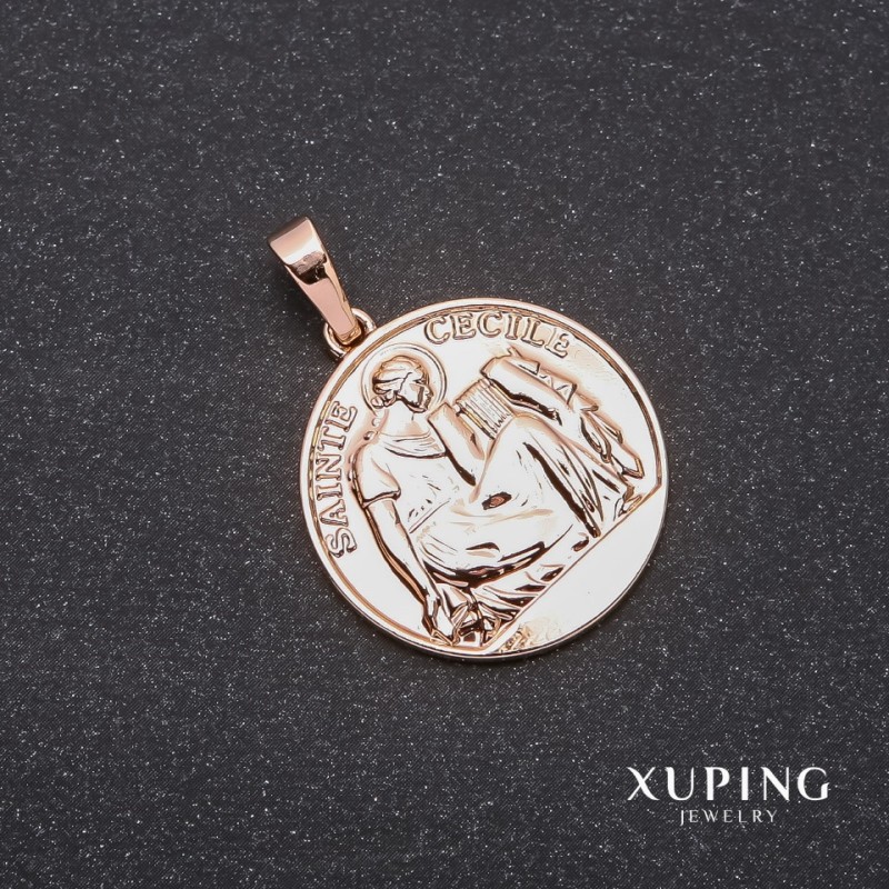 Xuping Pendant "Saint Cecile" 25x35mm Gold Plating 18k
