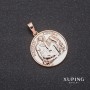 Xuping Pendant "Saint Cecile" 25x35mm Gold Plating 18k