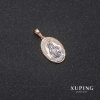 Xuping Pendant "O Maryjo bez grzechu poczeta" 12×18×25mm Rhodium, 18k Gold Plating