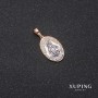Xuping Pendant "O Maryjo bez grzechu poczeta" 12×18×25mm Rhodium, 18k Gold Plating