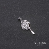 Xuping Pendant Swirl 10x24mm Rhodium