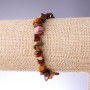 Jasper Mossoptite (Mochaite) Bead Bracelet 8mm on Elastic