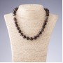 Agate Beads in Brown Tones Smooth Round 10mm Diameter, 45cm Length