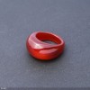 Ring with natural carnelian, height 6.5–15mm, width 4–8mm, diameter 19mm