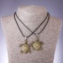 Pair Pendant 'Friendship Turtles', length 45-48cm