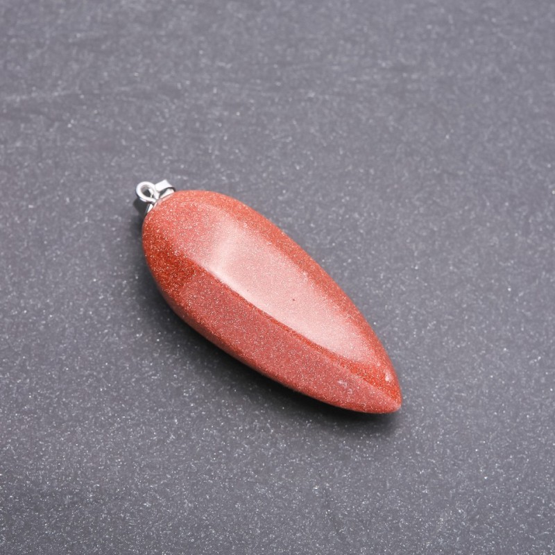 Aventurine Pendant "Golden Sand" 50×20mm (+-)