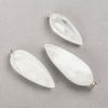 Pendant made from natural gemstone Mountain crystal 50×20mm (±)