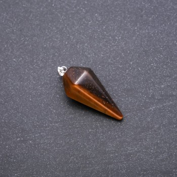 Pendant “Pendulum” with Tiger's Eye natural stone 40x30x13mm