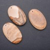 Pendant made of natural Jasper - Landscape Jasper oval 35×55mm