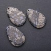 Pendant made of natural jasper tear drop 55x36mm