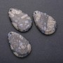 Pendant made of natural jasper tear drop 55x36mm