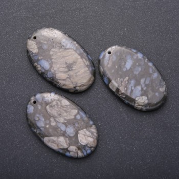 Pendant made of natural Jasper stone Oval 55x35mm