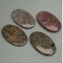 Clearance! Rhodonite Oval Pendant 35×55mm