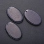 Pendant with Natural Aventurine Blue Sand Cairo Night Oval 35x55mm
