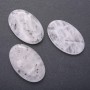 Pendant made of natural stone Quartz “Rutilated” oval 55×35mm (±)