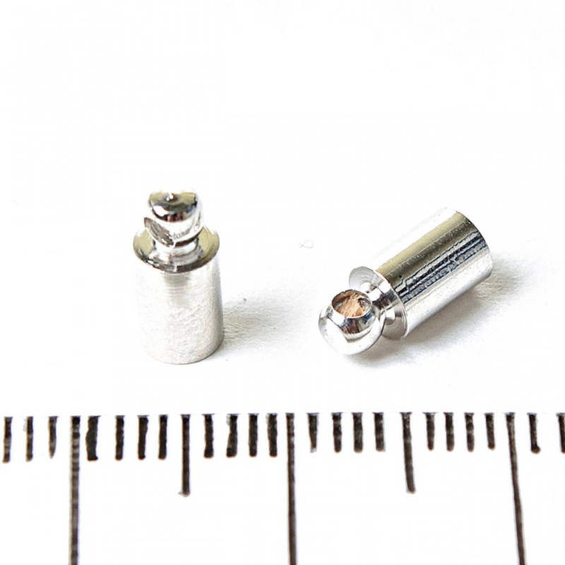 Findings Cord End for Cords, Diameter 4mm Pack of 38 (+/-) pcs