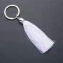 Women's Keyring 'Brush' White, 10 cm