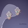 Xuping Palm Earrings 14x11mm "18K Gold Plated"