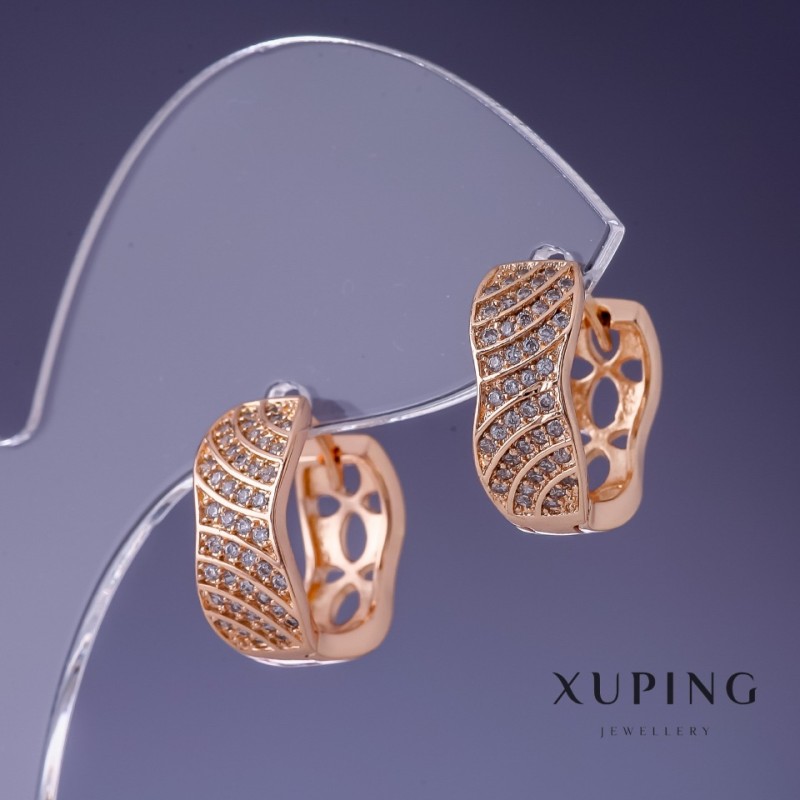 Earrings Xuping 16×7 mm "18K Gold Plating"