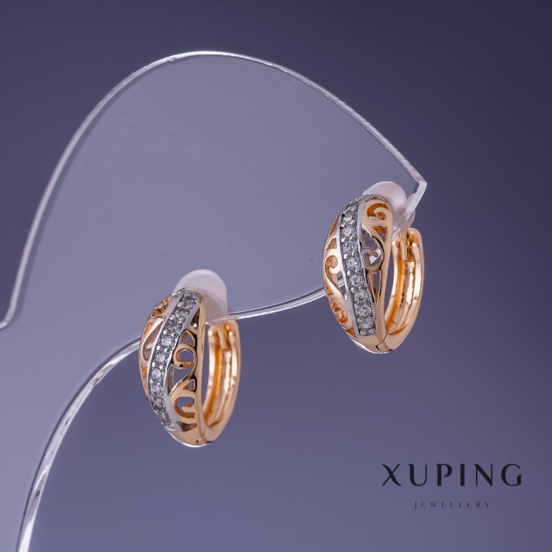 Earrings Xuping 13×6 mm "18K Gold Plating"