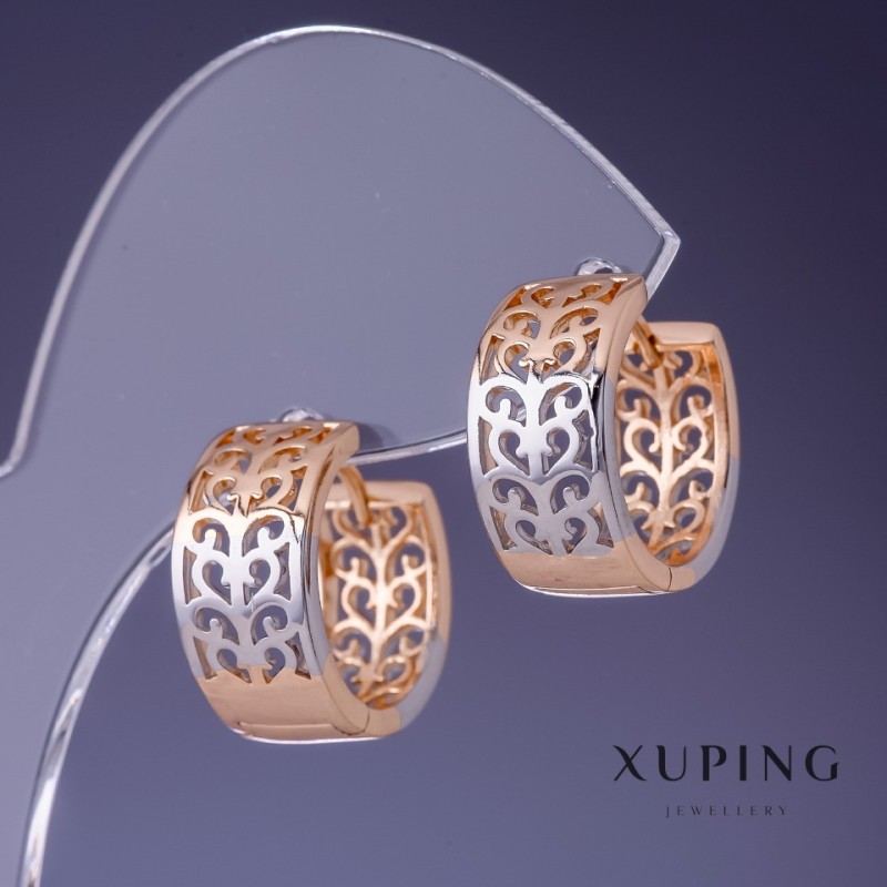Earrings Xuping 12×3mm "18k Gold Plating"