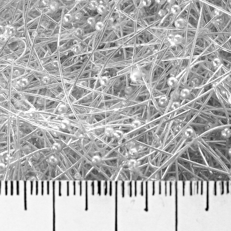 Cap head pin findings, ball head, light metal, length 40mm 390g