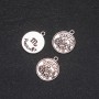 Pendant Fittings Zodiac Scorpio, diameter 17mm packaging 20g ± 11 pcs