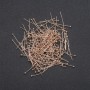 Pin findings Cap crown ball yellow metal, length 20mm, 10g