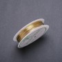 Jewellery Wire Lemon Gold, Diameter 0.6mm Spool, Length 6m