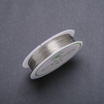 Silver jewellery wire, diameter 0.3mm spool, length 14m