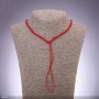 Red cord for necklace, diameter 2.5 mm, length 50 cm