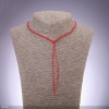 Red cord "plait" for necklace, diameter 1.9mm, length 50cm
