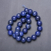 Natural Lapis Lazuli Beads, smooth round, on a string, 10mm diameter, 38cm length