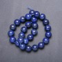 Natural Lapis Lazuli Beads, smooth round, on a string, 10mm diameter, 38cm length