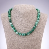 Necklace of natural Agate teal-green smooth ball, diameter 10mm, length 45cm