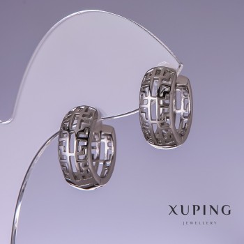 Earrings Xuping Rhodium 16x8mm