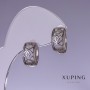 Earrings Xuping 8x14mm Rhodium