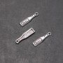 Pendant hardware bottle Beer, diameter 6mm, L3mm in-, diameter 1.8mm packaging 20g 26pcs (+ -)