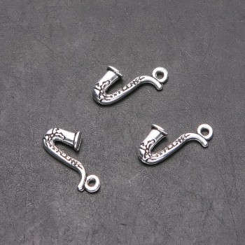 Pendant Findings Tube, 9mm diameter L0mm in-d, 5mm packaging 20g. 14pcs. (+ -)