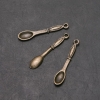 Swivel bail Pendant Spoon, diameter 7mm, length 35mm in-dmm packaging 12 pcs (+ -)